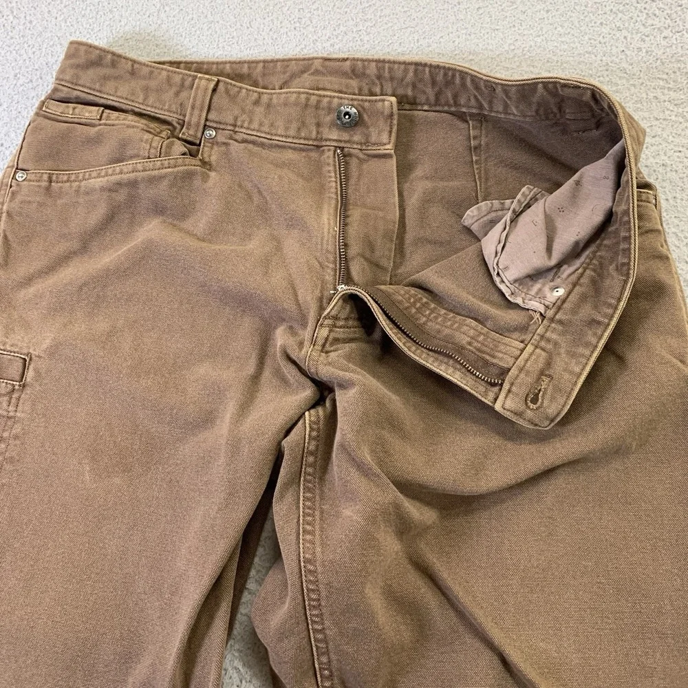 The North Face Canvas Pants Mens 36x29 Brown Relaxed Work Hike Outdoor‎ Gorpcore